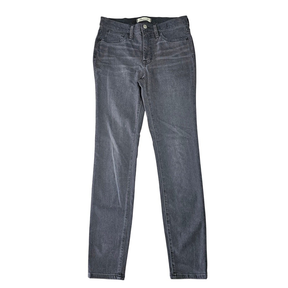 Madewell Roadtripper Skinny Jeans‎ Hi Rise Stretch Faded Black Denim Womens 27